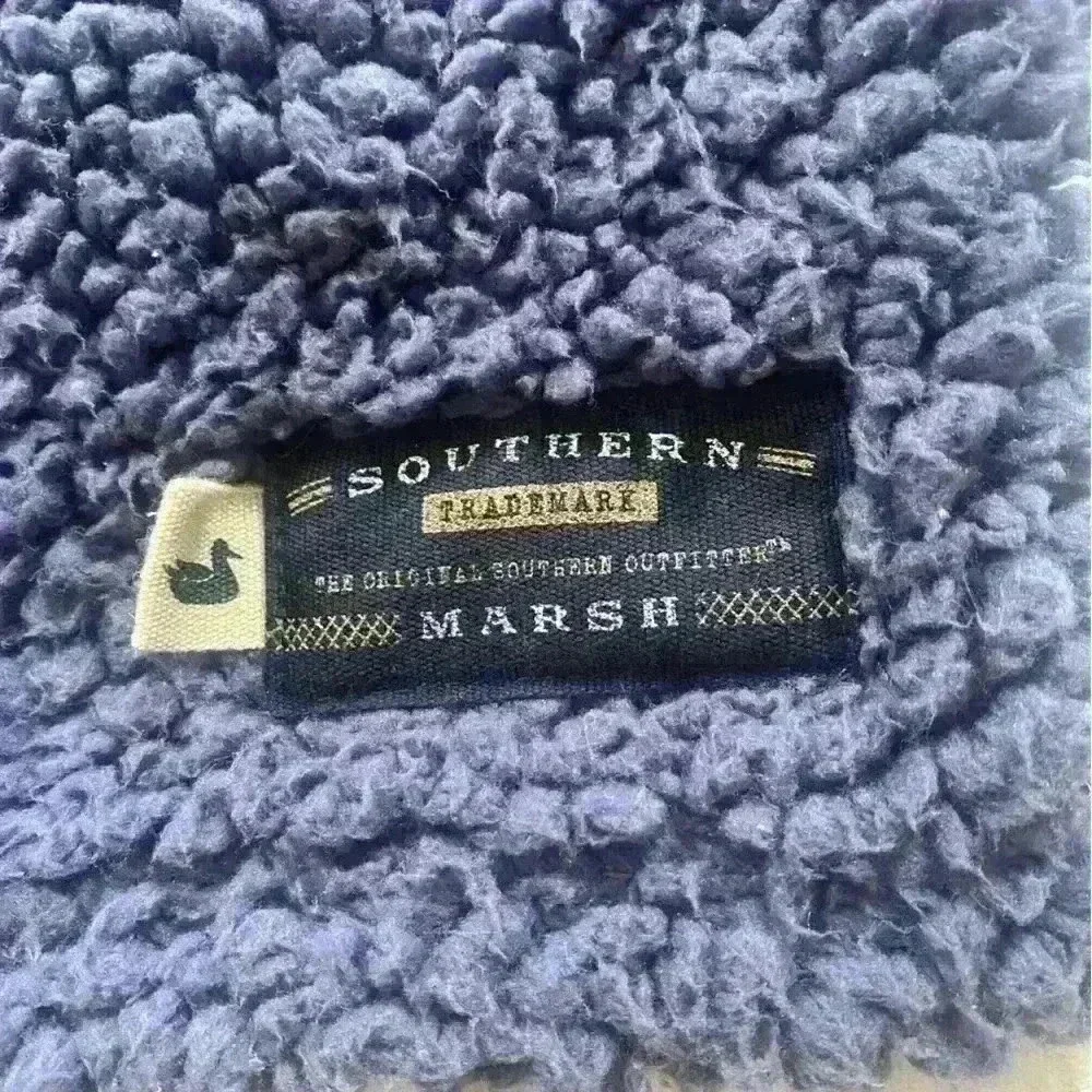 Southern Marsh 1/4 Zip Purple Sherpa Pullover Jacket Size Medium Excellent